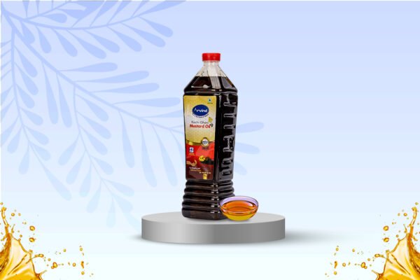 Arvind  Kachi Ghani Mustard Oil 1L - Image 2