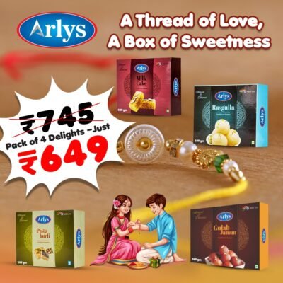 Rakhi Ke Rang, Mithaas Ke Sang – Signature 4-in-1 Box (500g Each)